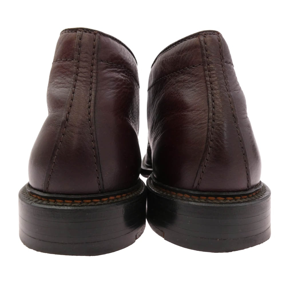 ALDEN オールデン 14714 レザソウル別注 レザー チャッカ ブーツ ダークブラウン系 ブラック系 6.5【中古】 ALDEN オールデン 14714 レザソウル別注 レザー チャッカ ブーツ