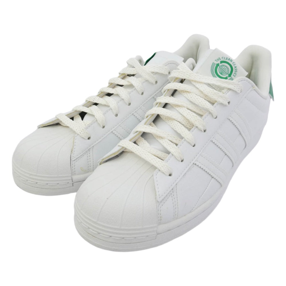 adidas アディダス FY5480 Superstar スーパースター ローカット スニーカー ホワイト系 グリーン系 ゴールド系 27cm【中古】
