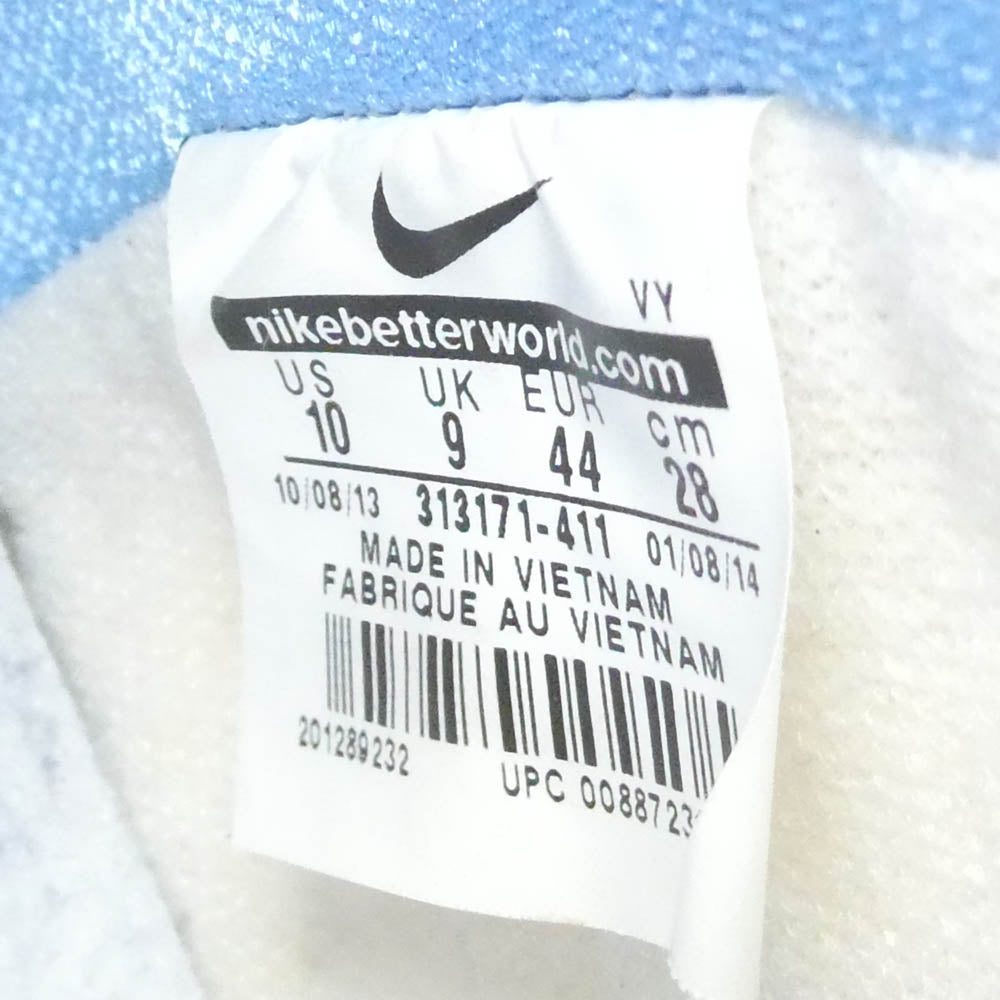 NIKE ナイキ 313171-411 SB DUNK HIGH PRM UNC Rivalry UNC ダンク ハイ ライバリー ハイカット スニーカー ホワイト系 ライトブルー系 28cm【中古】
