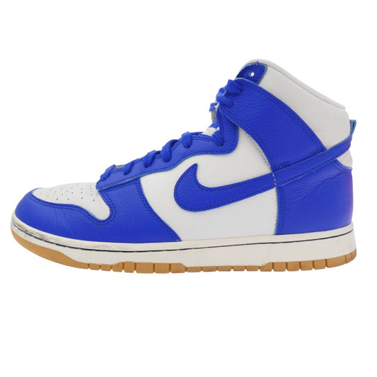 NIKE ナイキ FV6612-001 Dunk High Racer Blue ダンク ハイカット レーサーブルー スニーカー ホワイト系 ブルー系 28cm【中古】