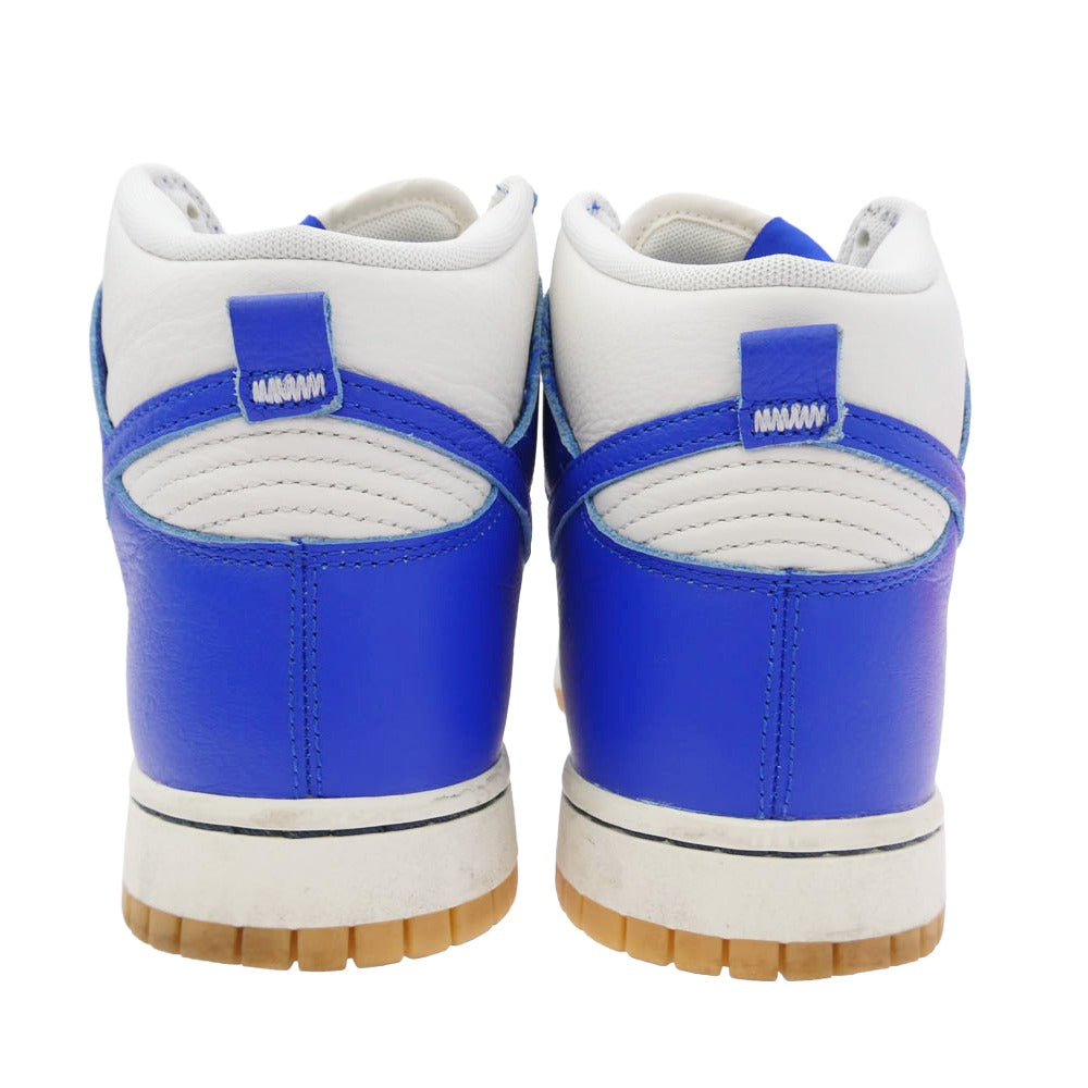 NIKE ナイキ FV6612-001 Dunk High Racer Blue ダンク ハイカット レーサーブルー スニーカー ホワイト系 ブルー系 28cm【中古】