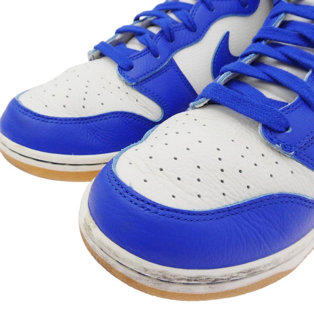 NIKE ナイキ FV6612-001 Dunk High Racer Blue ダンク ハイカット レーサーブルー スニーカー ホワイト系 ブルー系 28cm【中古】