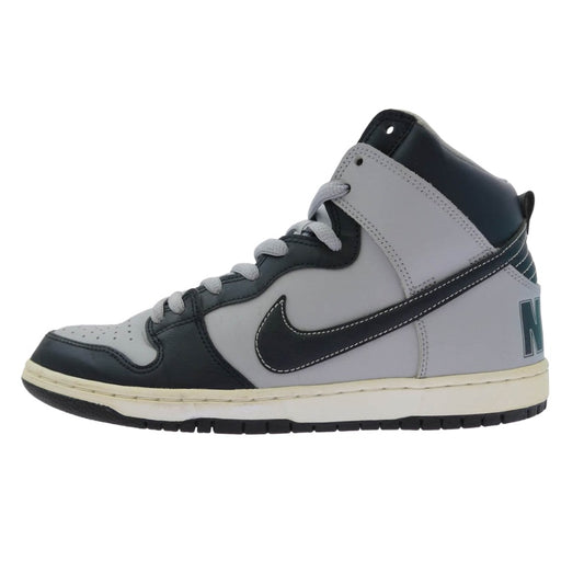NIKE ナイキ 313171-440 SB Dunk High Georgetown Hoyas ダンク ハイ ジョージタウン ホーヤーズ ハイカット スニーカー グレー系 ネイビー系 28cm【中古】