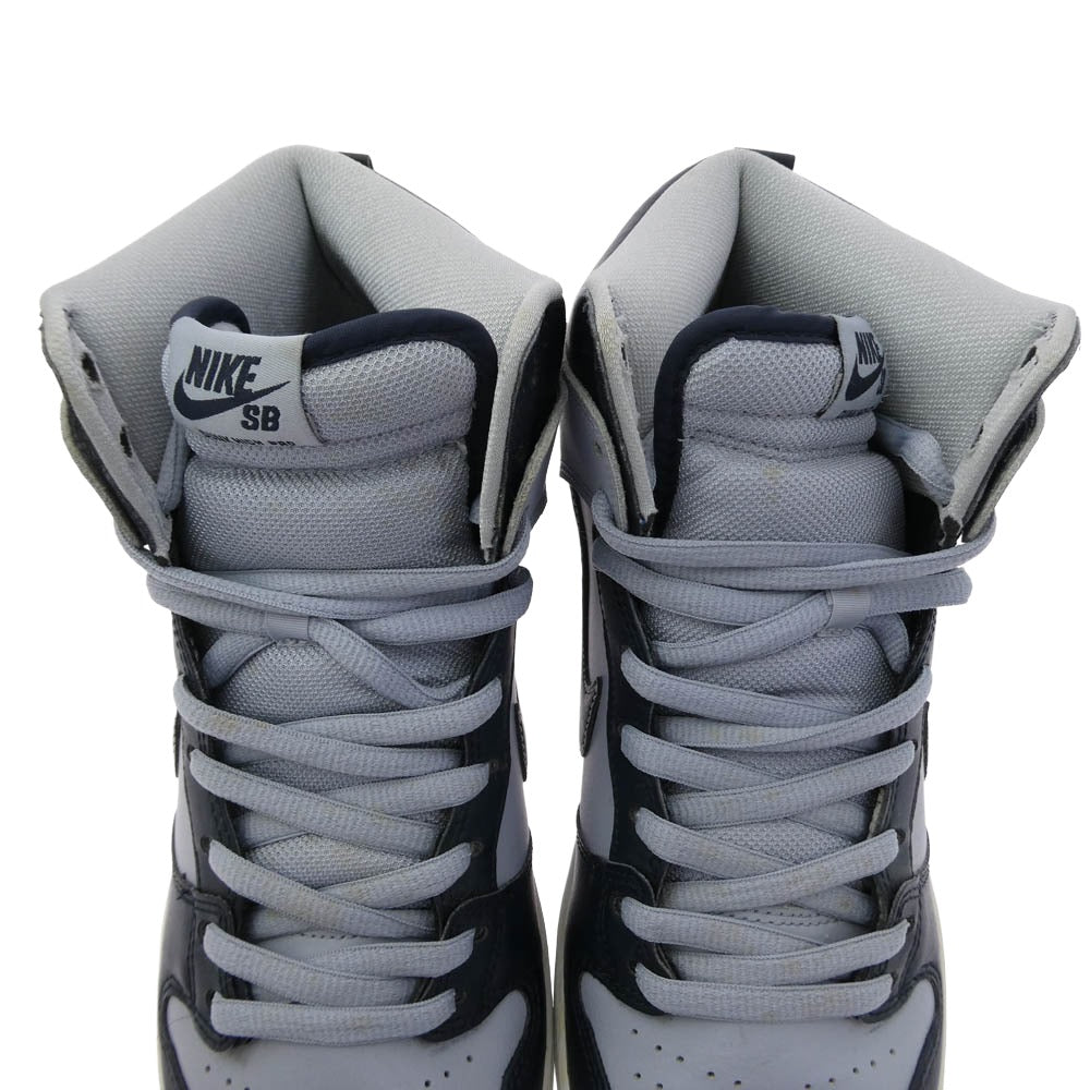 NIKE ナイキ 313171-440 SB Dunk High Georgetown Hoyas ダンク ハイ ジョージタウン ホーヤーズ ハイカット スニーカー グレー系 ネイビー系 28cm【中古】