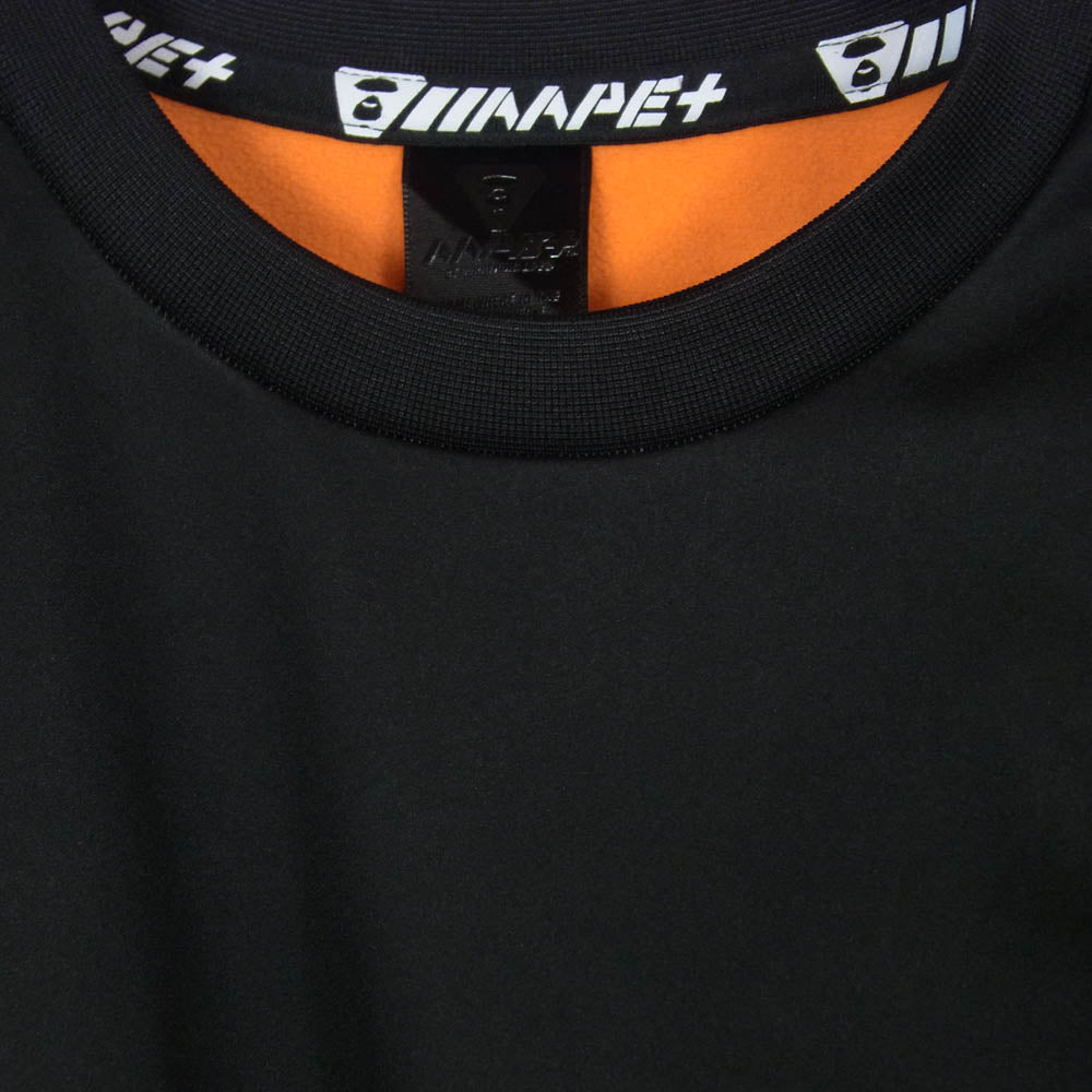 A BATHING APE アベイシングエイプ AAPSWM3521XXB AAPE エーエイプ バックロゴ クルーネック スウェット プルオーバー トレーナー ブラック系 175【中古】