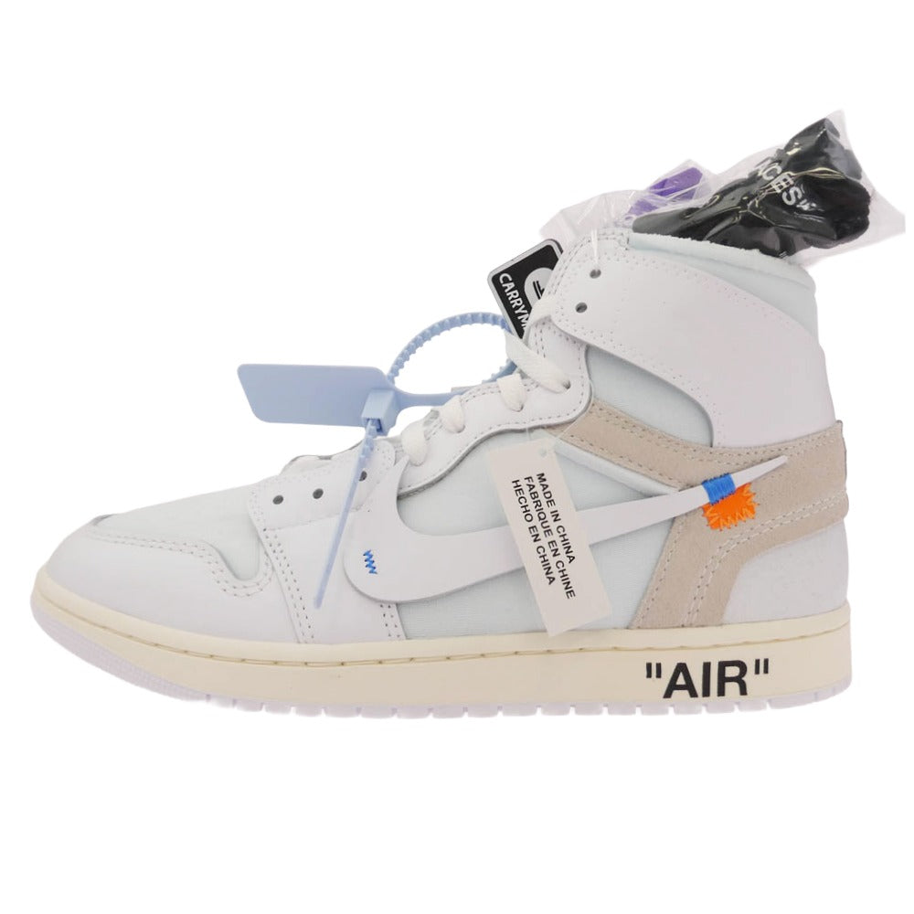 NIKE AIR JORDAN ナイキ ジョーダン AA3834-100 【フェイクバスターズ鑑定済】Virgil Abloh Archive (V.A.A.) Air Jordan 1 Retro High OG Alaska ヴァージルアブローアーカイブ エアジョーダン1 レトロ ハイ OG アラスカ スニーカー ホワイト系 マルチカラー系 28.5cm【新古品】【未使用】【中古】