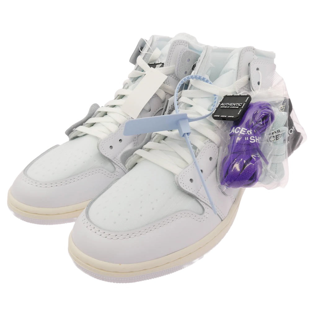 NIKE AIR JORDAN ナイキ ジョーダン AA3834-100 【フェイクバスターズ鑑定済】Virgil Abloh Archive (V.A.A.) Air Jordan 1 Retro High OG Alaska ヴァージルアブローアーカイブ エアジョーダン1 レトロ ハイ OG アラスカ スニーカー ホワイト系 マルチカラー系 28.5cm【新古品】【未使用】【中古】