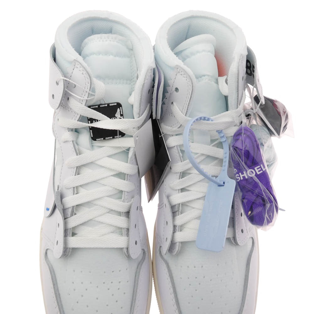 NIKE AIR JORDAN ナイキ ジョーダン AA3834-100 【フェイクバスターズ鑑定済】Virgil Abloh Archive (V.A.A.) Air Jordan 1 Retro High OG Alaska ヴァージルアブローアーカイブ エアジョーダン1 レトロ ハイ OG アラスカ スニーカー ホワイト系 マルチカラー系 28.5cm【新古品】【未使用】【中古】