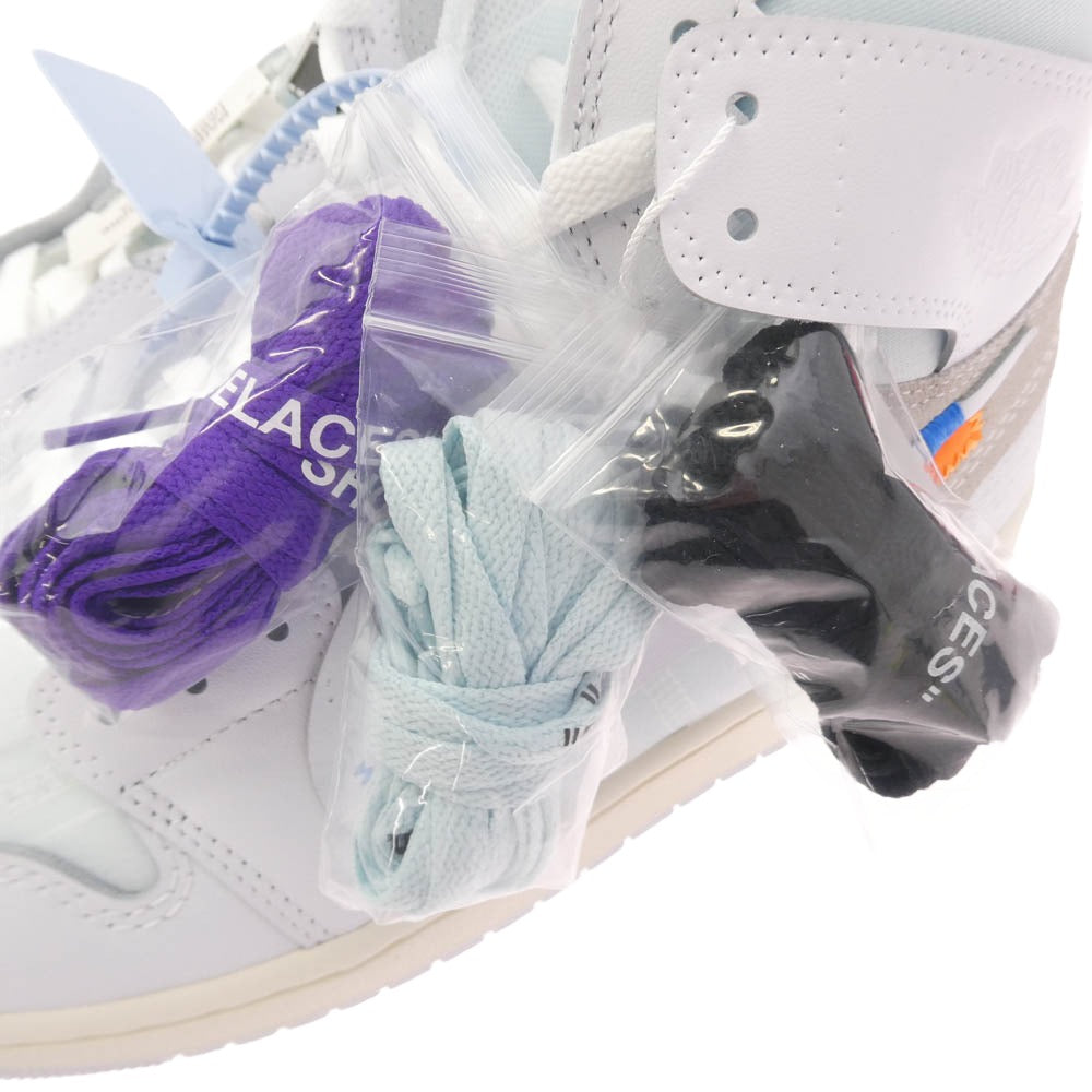 NIKE AIR JORDAN ナイキ ジョーダン AA3834-100 【フェイクバスターズ鑑定済】Virgil Abloh Archive (V.A.A.) Air Jordan 1 Retro High OG Alaska ヴァージルアブローアーカイブ エアジョーダン1 レトロ ハイ OG アラスカ スニーカー ホワイト系 マルチカラー系 28.5cm【新古品】【未使用】【中古】