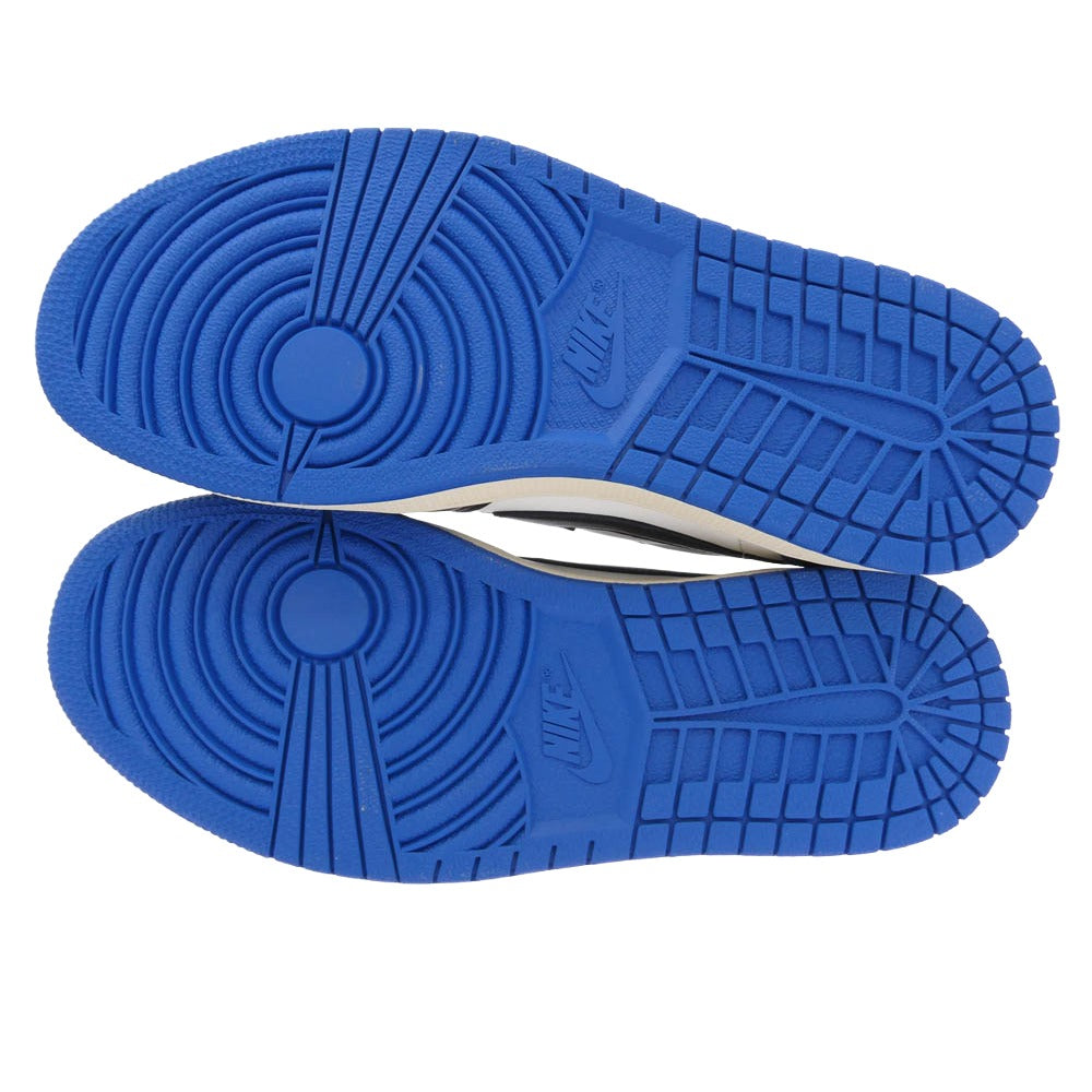 NIKE AIR JORDAN ナイキ ジョーダン DM7866-140 【フェイクバスターズ鑑定済】Travis Scott × fragment design Jordan 1 Low OG SP Military Blue トラヴィススコット × フラグメントデザイン エアジョーダン1 スニーカー ホワイト系 ブルー系 ブラック系 26cm【新古品】【未使用】【中古】