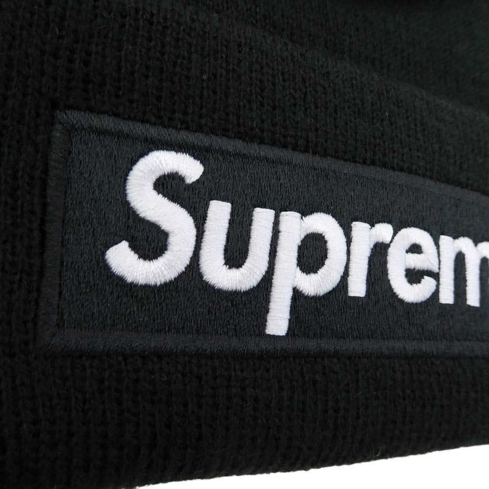 Supreme シュプリーム 24AW New Era Box Logo Beanie ニューエラ ボックスロゴ ビーニー ニット帽 ブラック系【極上美品】【中古】
