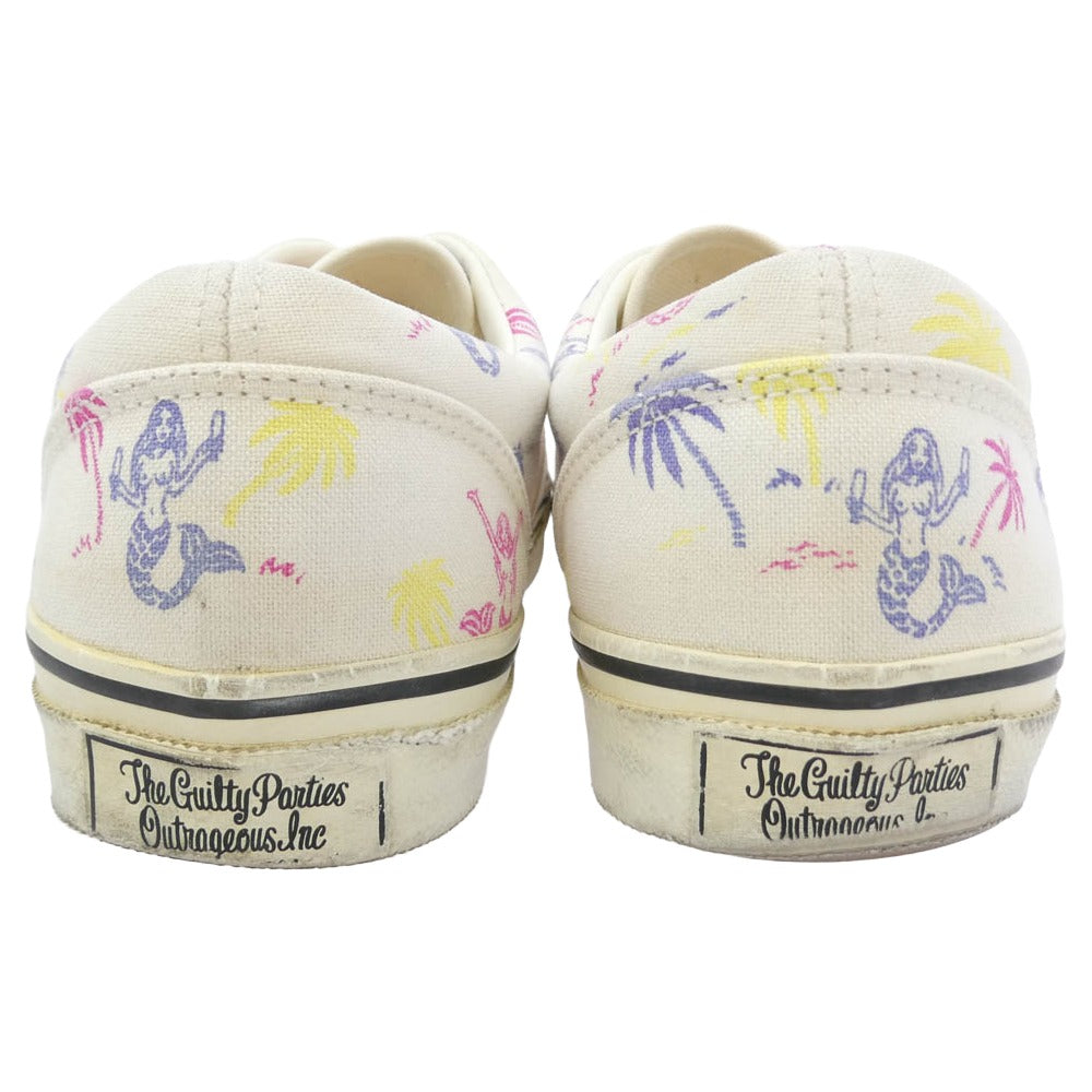 WACKO MARIA ワコマリア UPSETTER キャンバス スニーカー ホワイト系 27cm【中古】