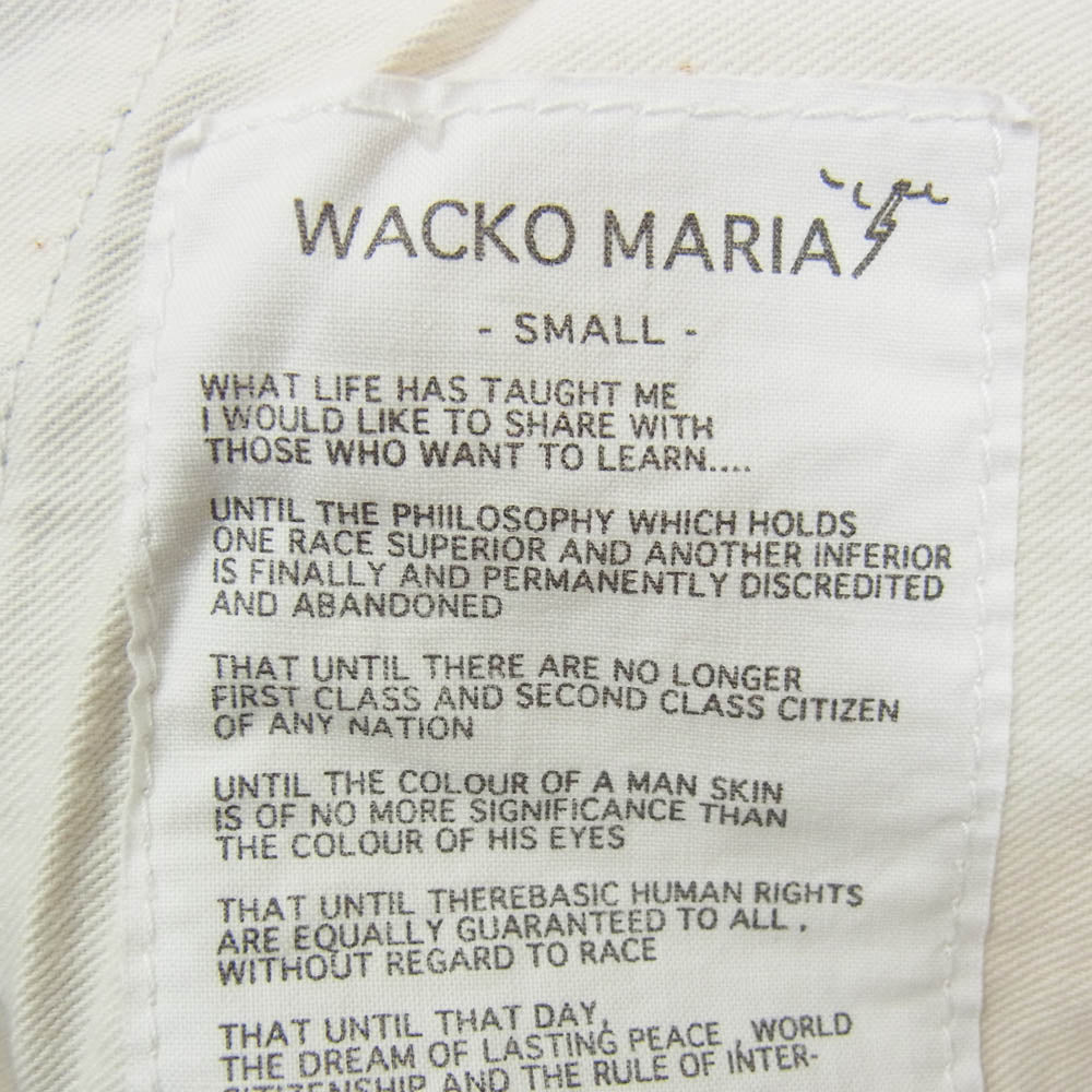 WACKO MARIA ワコマリア カットオフ 総柄 ワーク ショーツ ショート ハーフ パンツ カーキ系 S【中古】