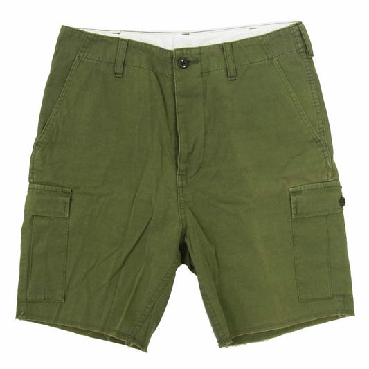WACKO MARIA ワコマリア カットオフ ミリタリー カーゴ ショーツ ショート ハーフ パンツ カーキ系 S【中古】