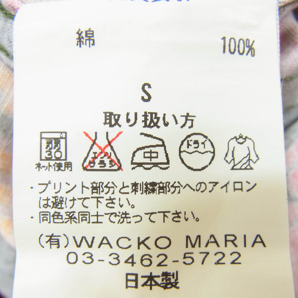 WACKO MARIA ワコマリア カットオフ 総柄 ワーク パンツ カーキ系 S【中古】