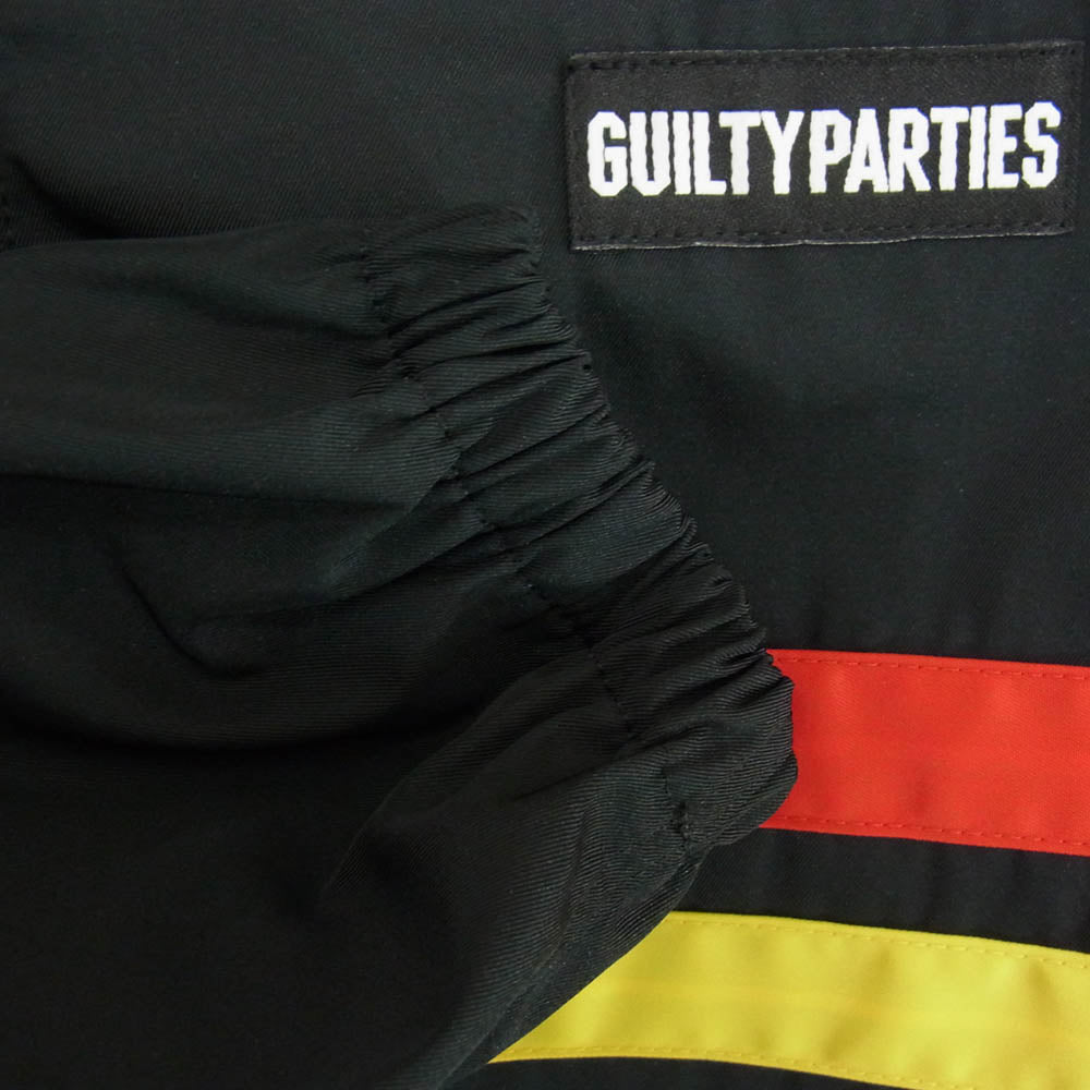 WACKO MARIA ワコマリア RASTA STRIPED LINE PULLOVER HOODED JACKET ラスタ ストライプ ライン プルオーバー フーデッド ジャケット ブラック系 S【中古】