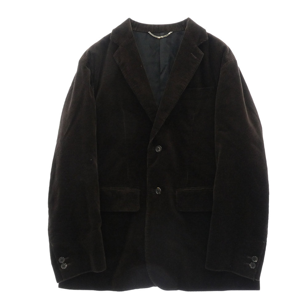 WACKO MARIA ワコマリア 20AW DUCA VISCONTI DI MODRONE社製 UNCONSTRUCTED JACKET / DOUBLE PLEATED CORDUROY TROUSERS コーデュロイ セットアップ ダークブラウン系 S【中古】