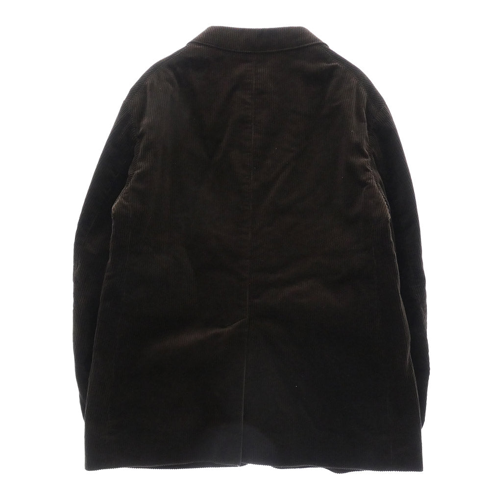 WACKO MARIA ワコマリア 20AW DUCA VISCONTI DI MODRONE社製 UNCONSTRUCTED JACKET / DOUBLE PLEATED CORDUROY TROUSERS コーデュロイ セットアップ ダークブラウン系 S【中古】