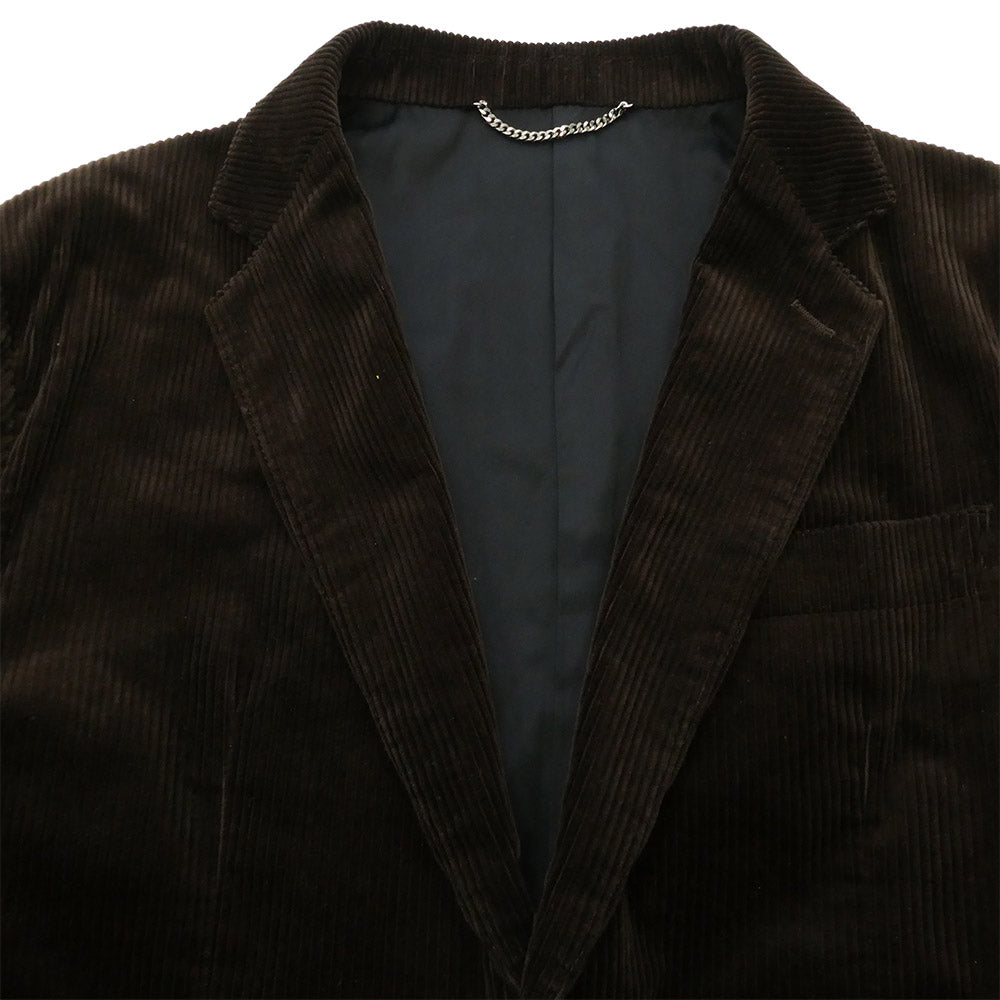 WACKO MARIA ワコマリア 20AW DUCA VISCONTI DI MODRONE社製 UNCONSTRUCTED JACKET / DOUBLE PLEATED CORDUROY TROUSERS コーデュロイ セットアップ ダークブラウン系 S【中古】