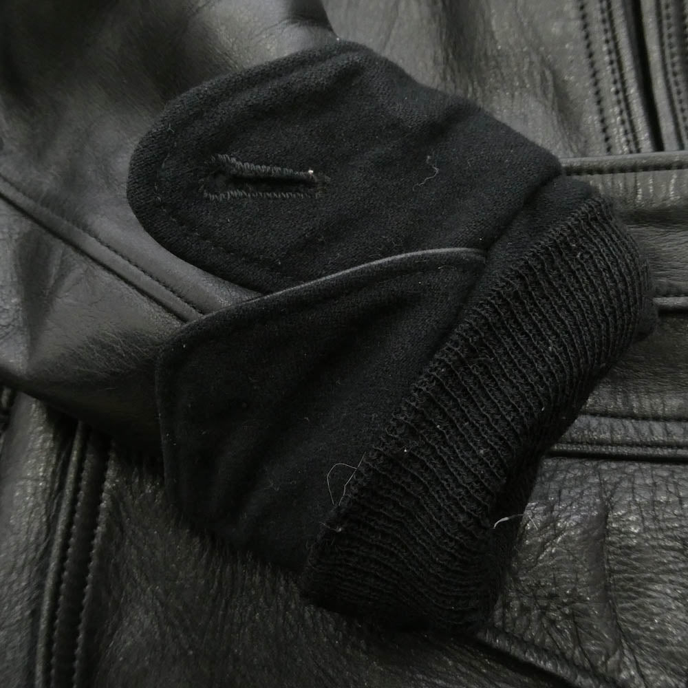 WACKO MARIA ワコマリア 12AW 12AW-LEA-17 襟ボア レザー カーコート ジャケット ブラック系 S【中古】