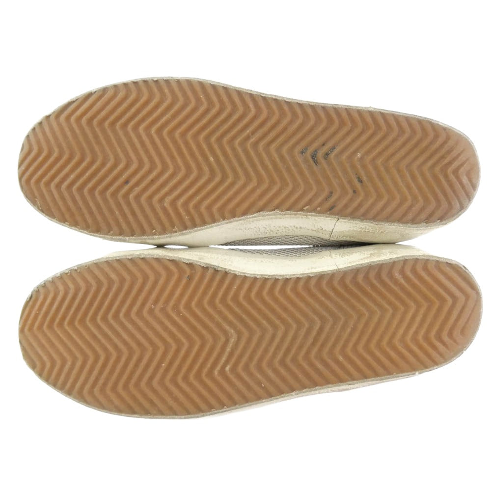 GOLDEN GOOSE ゴールデングース SUPERSTAR ヴィンテージ加工 レザー ローカット スニーカー ホワイト系 ブラック系 36【中古】