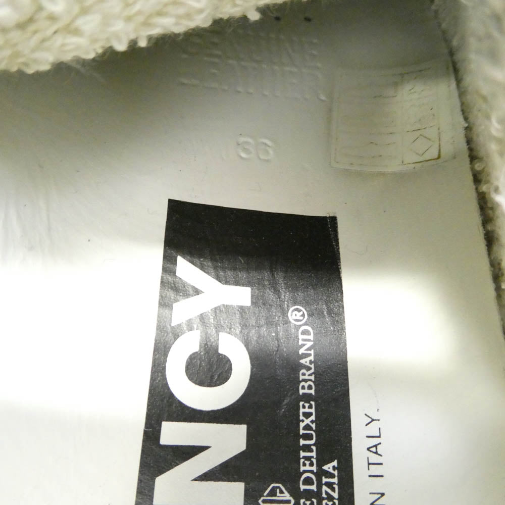 GOLDEN GOOSE ゴールデングース FRANCY ヴィンテージ加工 スエード ハイカット スニーカー ブルー系 ホワイト系 チャコール系 36【中古】
