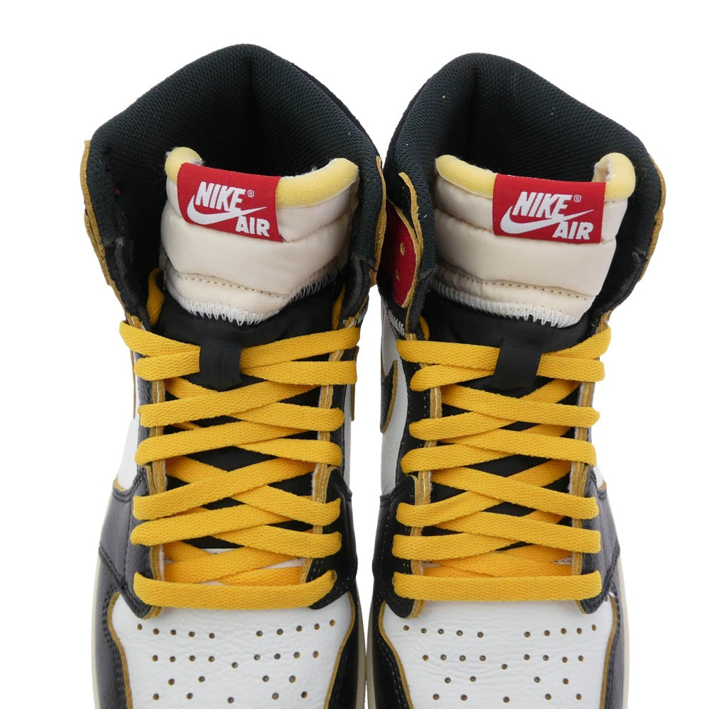 NIKE ナイキ FRAGMENT DESIGN フラグメントデザイン IO7847-002 × fragment design × UNION フラグメントデザイン ユニオン Air Jordan 1 High OG Black and Varsity Red エアジョーダン1 ハイカット ホワイト系 ブラック系 レッド系　ブルー系 29cm【極上美品】【中古】