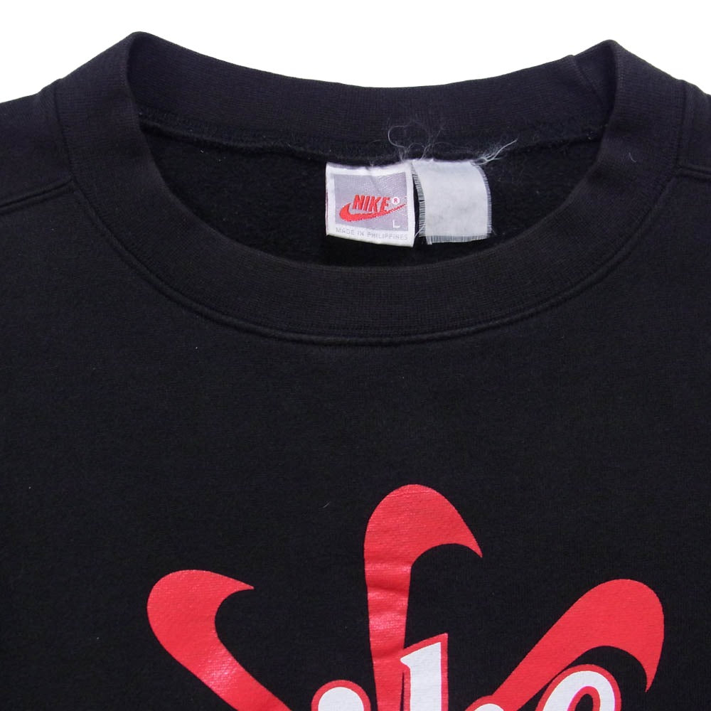 NIKE ナイキ Vintage ヴィンテージ 90s 銀タグ 風車ロゴ スウェット ブラック系 L【中古】