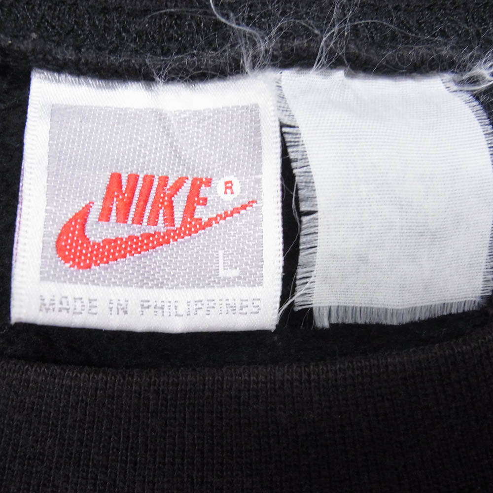 NIKE ナイキ Vintage ヴィンテージ 90s 銀タグ 風車ロゴ スウェット ブラック系 L【中古】