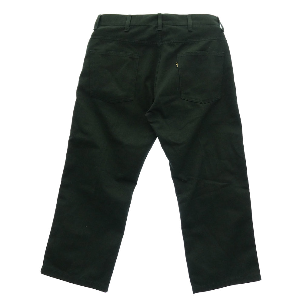 ネセサリーオアアンネセサリー OZLEM コットンポリ ワークパンツ グリーン系 32【中古】