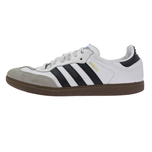 adidas アディダス B75806 Samba OG Cloud White Core Black Clear Granite サンバ クラウドホワイト コアブラック クリアグラナイト スニーカー ホワイト系 グレー系 ブラック系　ゴールド系 27.5cm【中古】