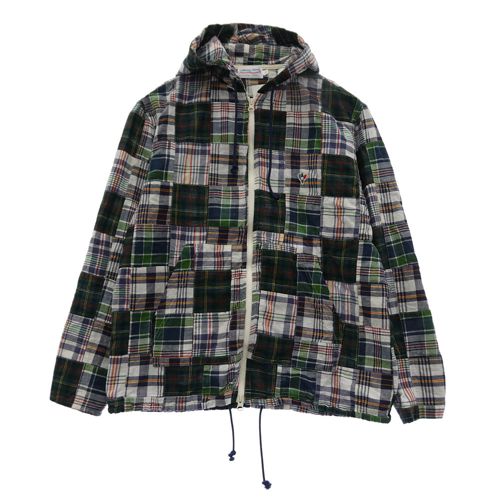 アルボーマレー ZPK-MADRAS ZIP PARKA MADRAS PATCHWORK マドラスチェック パッチワーク ジップ パーカー マルチカラー系 2【中古】