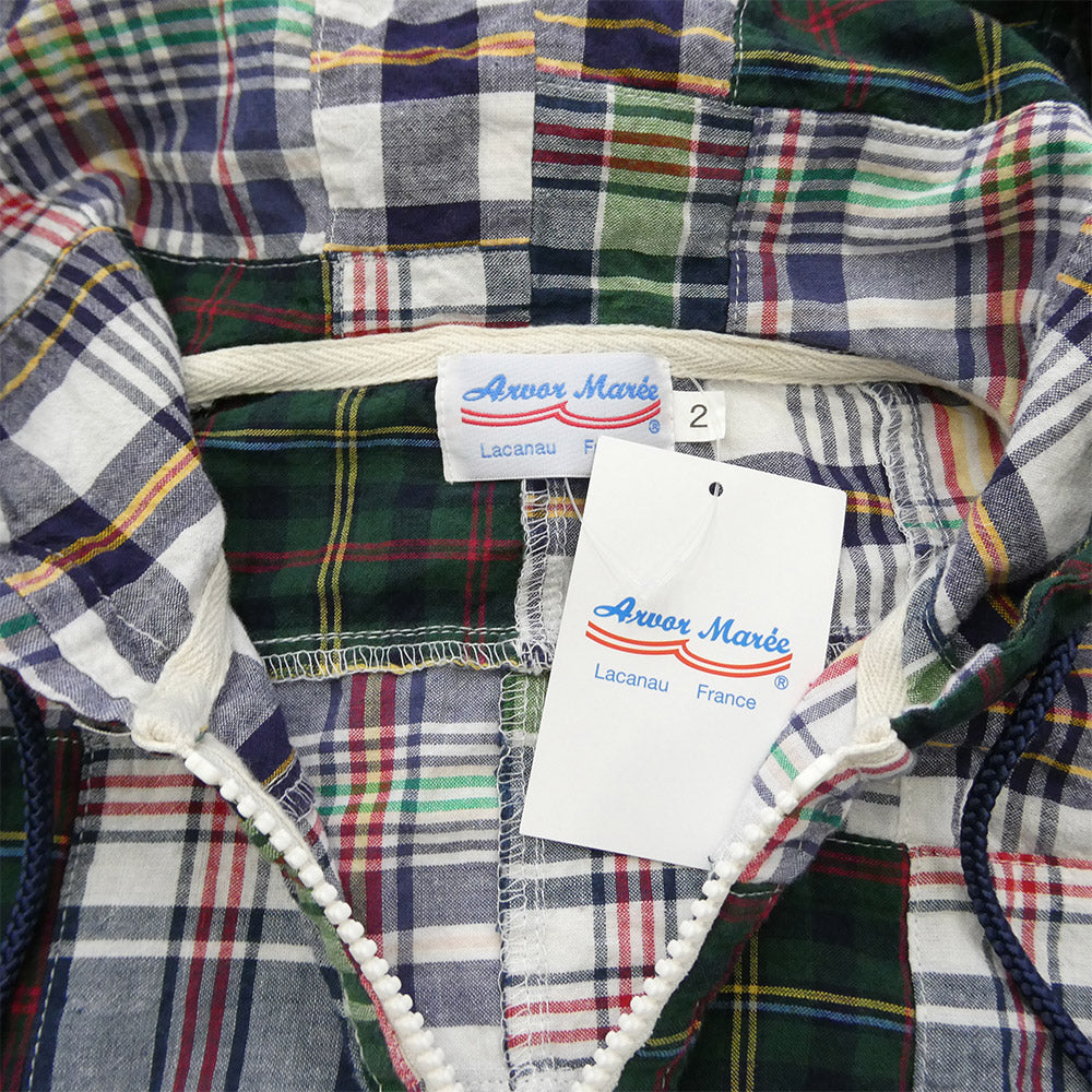アルボーマレー ZPK-MADRAS ZIP PARKA MADRAS PATCHWORK マドラスチェック パッチワーク ジップ パーカー マルチカラー系 2【中古】