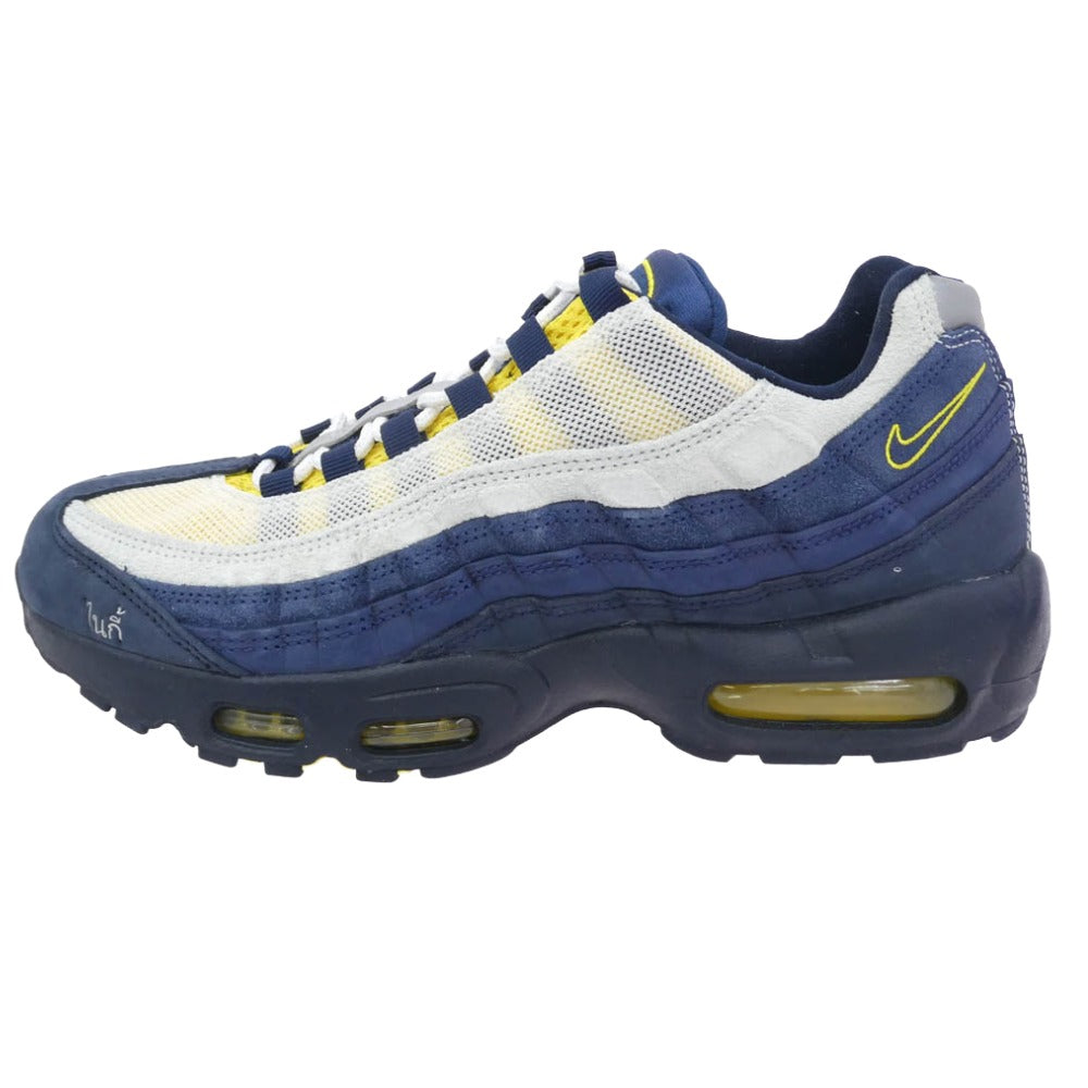 NIKE SB ナイキエスビー HQ-8492-400 x Eric Koston エリック・コストン Air Max 95 Obsidian and Speed Yellow エアマックス オブシディアン アンド スピードイエロー スニーカー ネイビー系 28cm【中古】