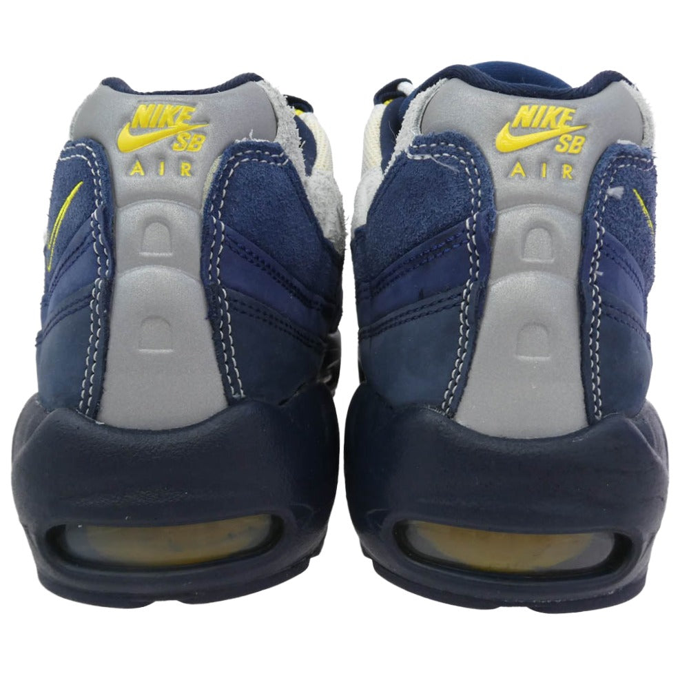 NIKE SB ナイキエスビー HQ-8492-400 x Eric Koston エリック・コストン Air Max 95 Obsidian and Speed Yellow エアマックス オブシディアン アンド スピードイエロー スニーカー ネイビー系 28cm【中古】