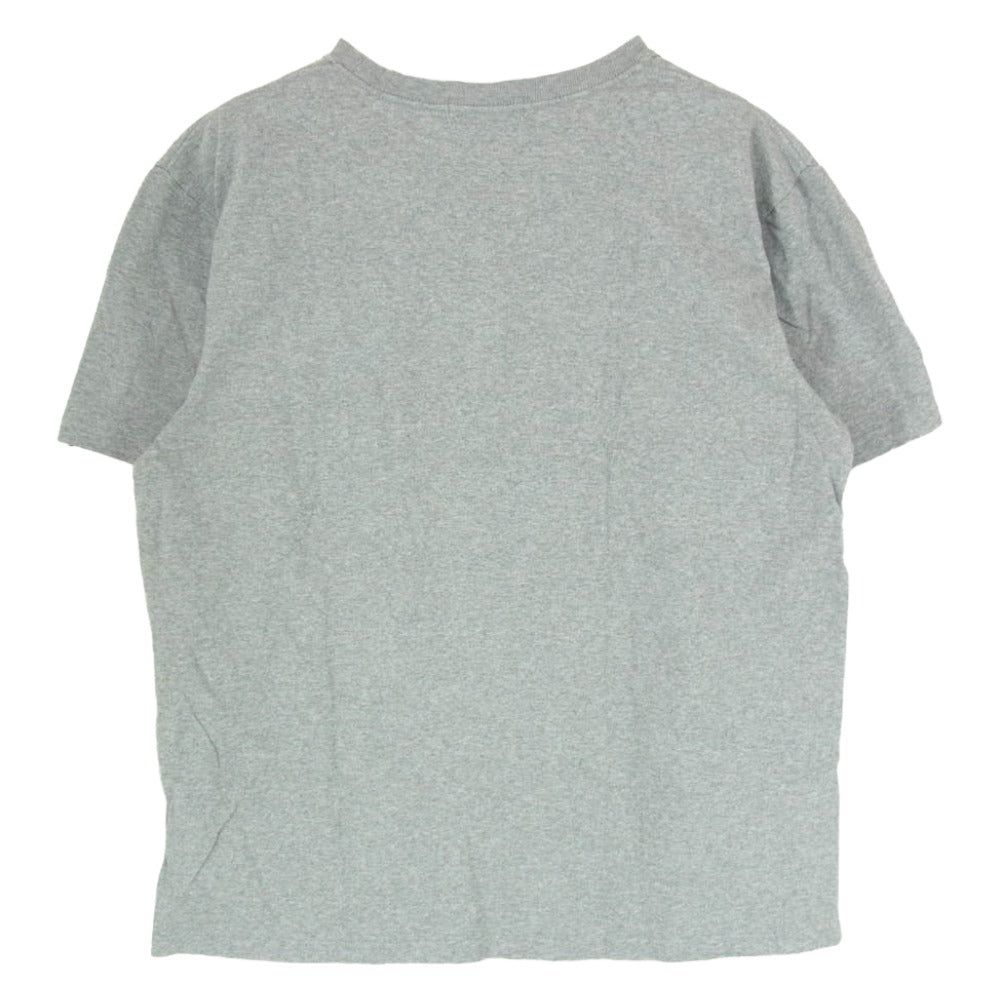 A BATHING APE アベイシングエイプ カモポケット BAPE ロゴプリント 半袖 Tシャツ カットソー グレー系 L【中古】