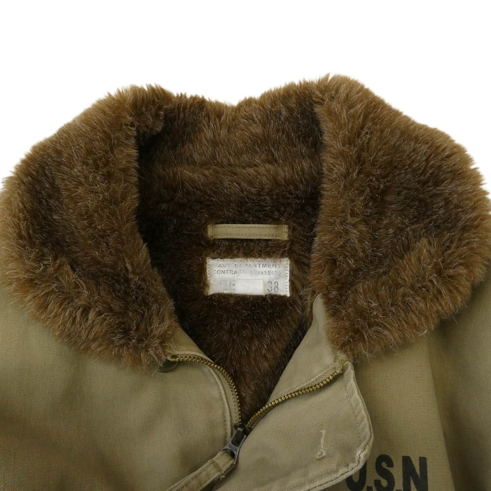 ワイエムシーエルケーワイ NAVY DEPARTMENT N-1 デッキ ジャケット カーキ系 38【中古】