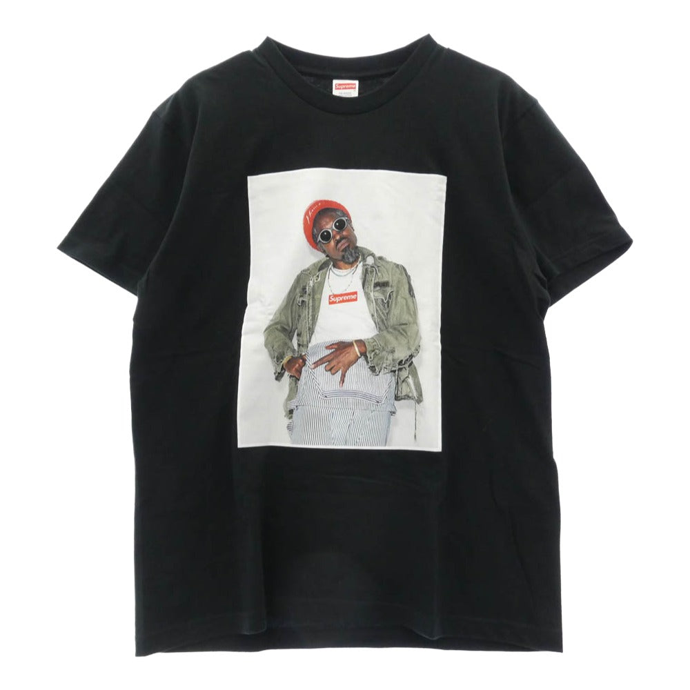 Supreme シュプリーム 22AW Andre 3000 Tee アンドレ 3000 フォトプリント 半袖 Tシャツ ブラック系 M【美品】【中古】