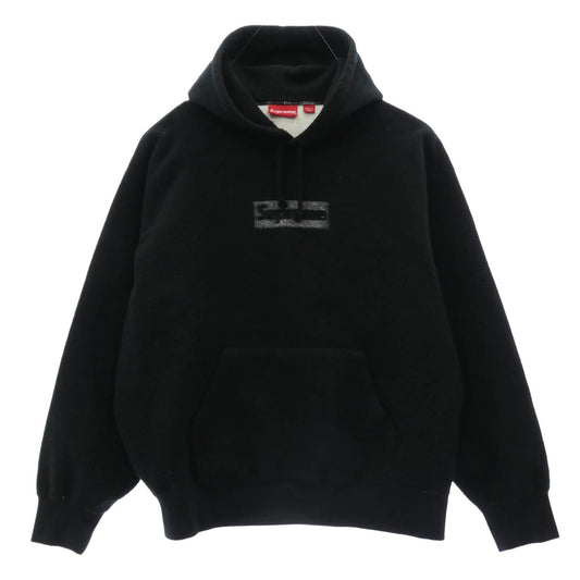 Supreme シュプリーム 23SS Inside Out Box Logo Hooded Sweatshirt インサイド アウト ボックス ロゴ フーディー スウェットシャツ パーカー ブラック系 L【中古】