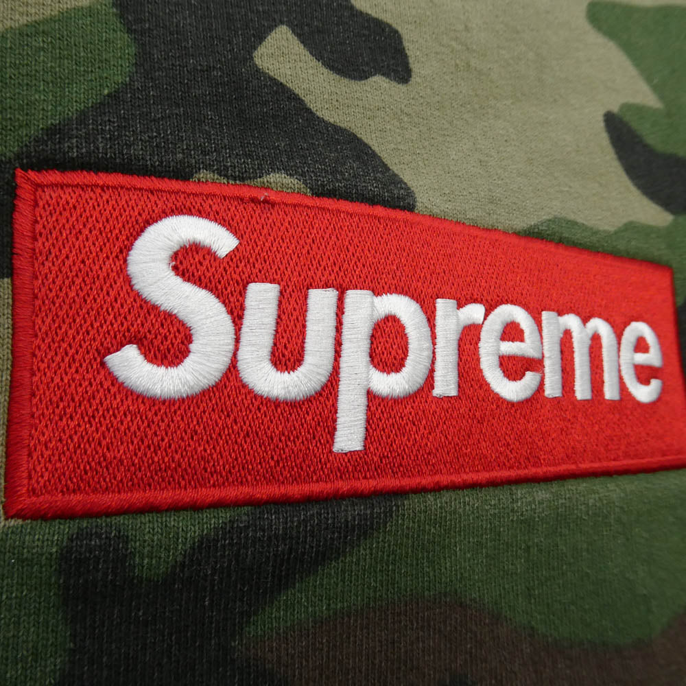 Supreme シュプリーム 15AW Box Logo Crewneck Woodland Camo ボックス ロゴ クルーネック ウッドランドカモ クルーネック スウェット カーキ系 マルチカラー系【中古】