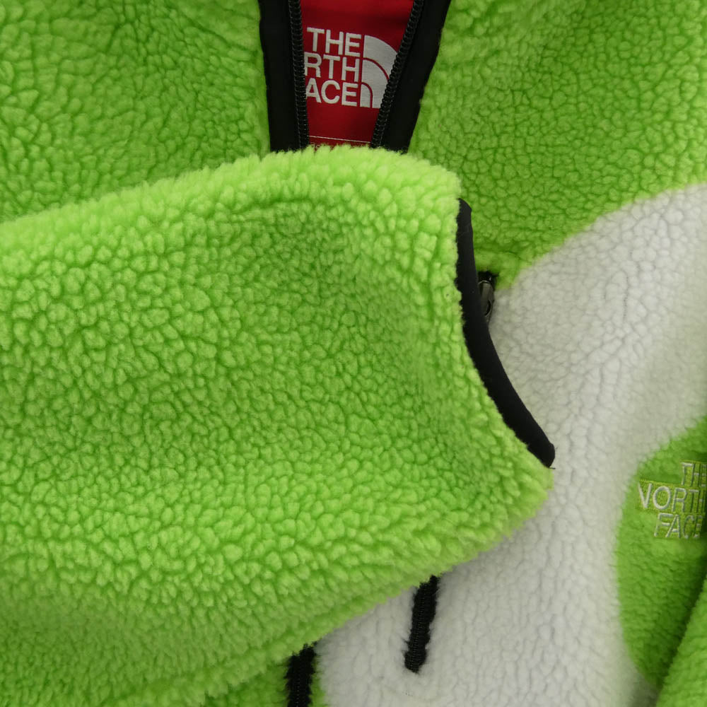 Supreme シュプリーム 20AW x The North Face ザノースフェイス S Logo Hooded Fleece Jacket エス ロゴ フーデッド フリース ジップアップ フーディー ジャケット グリーン系 L【美品】【中古】