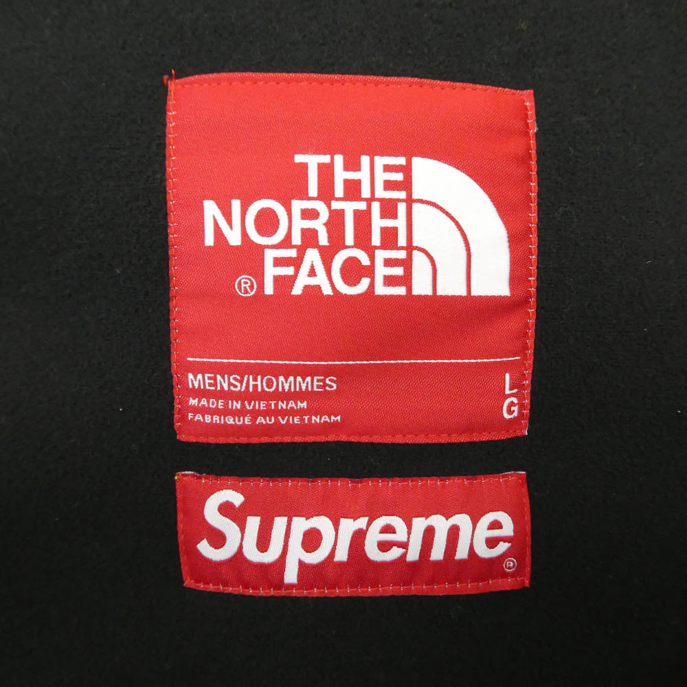 Supreme シュプリーム 20AW x The North Face ザノースフェイス S Logo Hooded Fleece Jacket エス ロゴ フーデッド フリース ジップアップ フーディー ジャケット グリーン系 L【美品】【中古】