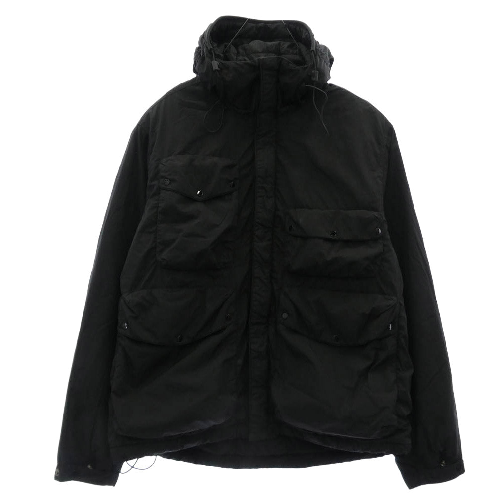C.P.Company シーピーカンパニー 25AW 19CMOW010A Chrome-R Goggle Jacket ドローコード付き ダブルジップ ゴーグル 中綿 ジャケット ブラック系 L【中古】