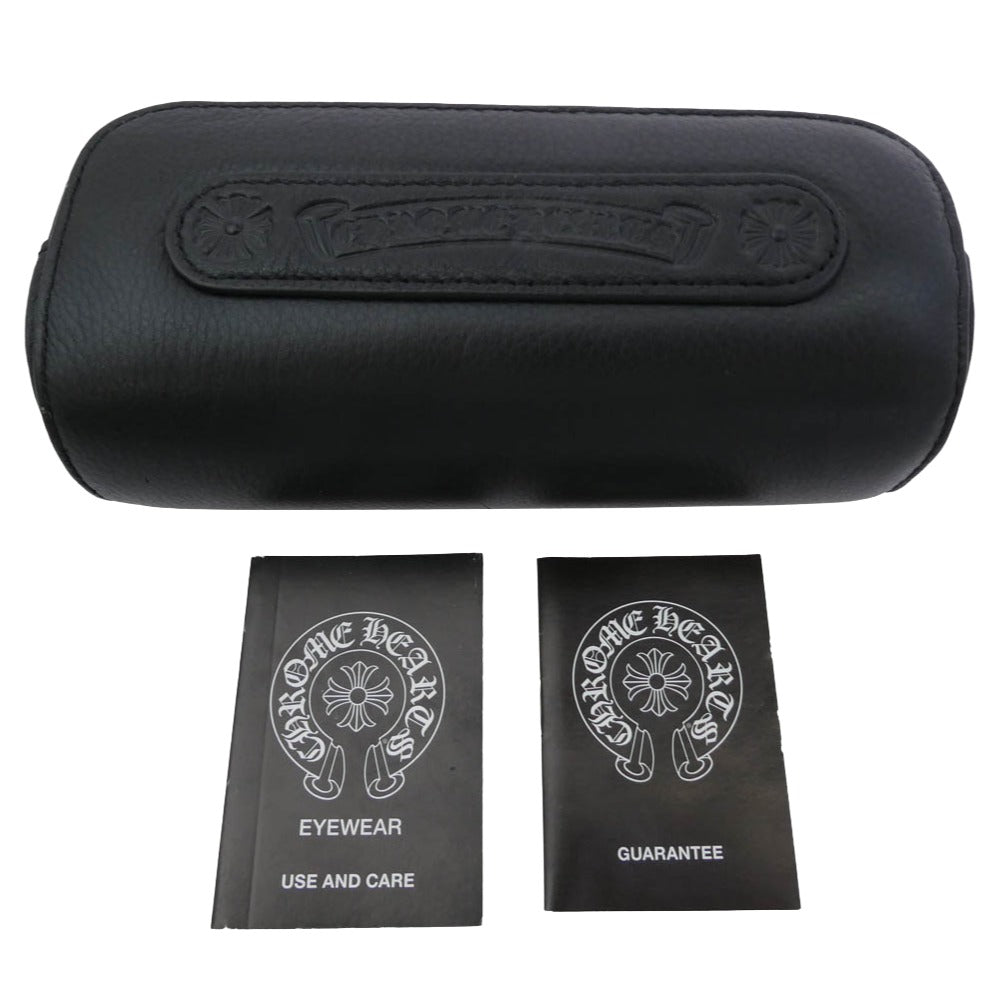CHROME HEARTS クロムハーツ（原本無） FRUM サイドCHプラス 眼鏡 メガネ アイウェア フレーム：ブラック系 57□16-135【中古】