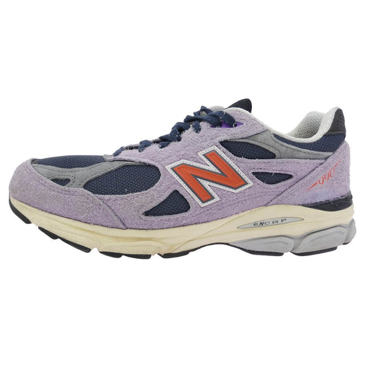 NEW BALANCE ニューバランス M990TD3 M990V3 Made in USA Raw Amethyst BY TEDDY SANTIS ローアメジスト ローカット スニーカー パープル系 ブルー系 グレー系 27.5cm【中古】