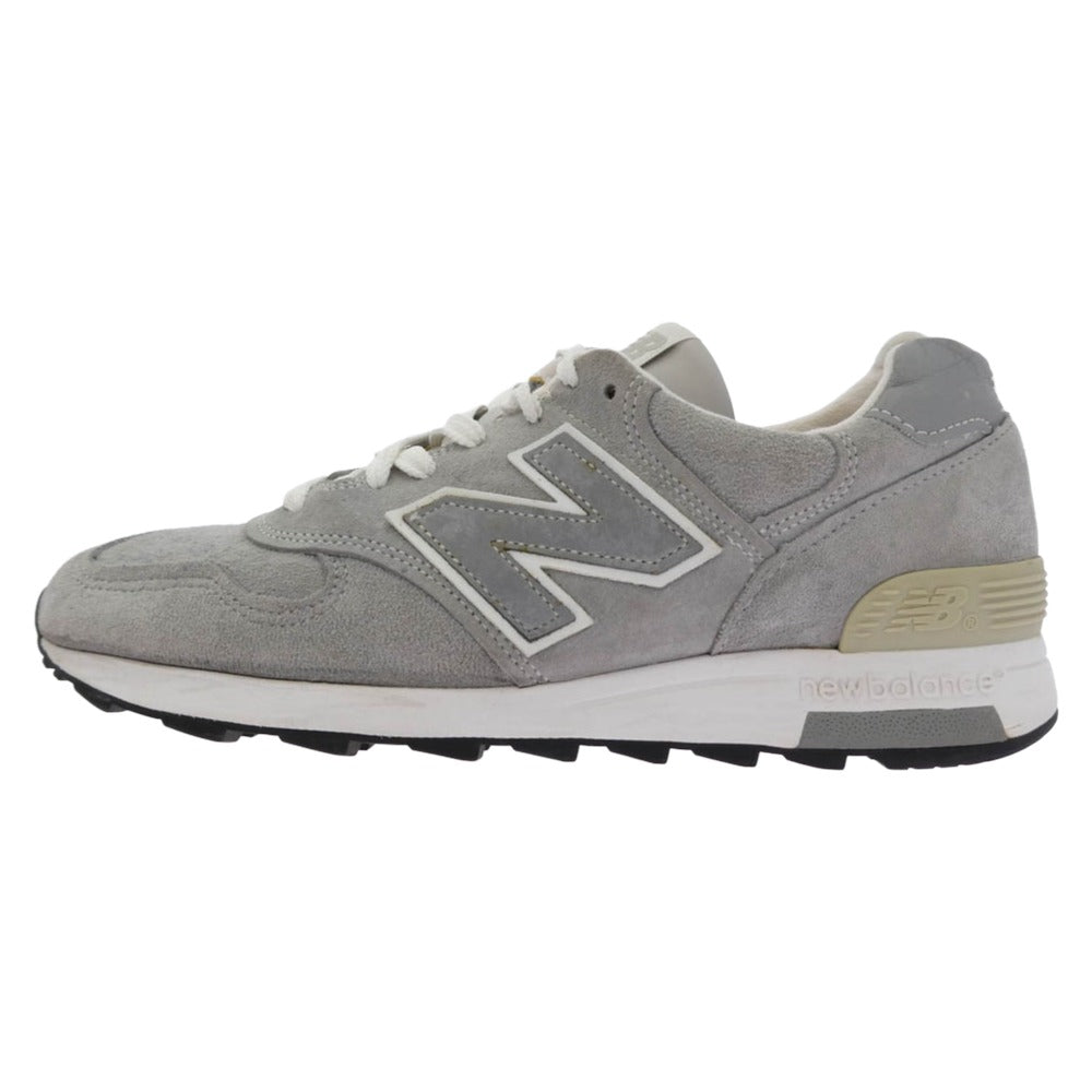 NEW BALANCE ニューバランス M1400JGY USA製 1400 Gray スエード ローカットスニーカー グレー系 25cm【中古】