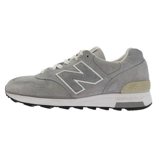 NEW BALANCE ニューバランス M1400JGY USA製 1400 Gray スエード ローカットスニーカー グレー系 25cm【中古】
