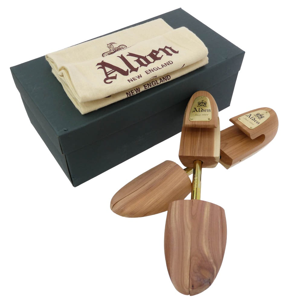 ALDEN オールデン 純正シューツリー付属 9901 Clipper Ox. Plain Toe Blucher クリッパーオックスフォード レザーシューズ ブラック系 ブラウン系 7.5【中古】