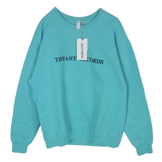 WACKO MARIA ワコマリア 21SS 21SS-WMC-SS11 × TIFFANY CREW NECK SWEAT SHIRT クルーネック スウェットシャツ ブルー系 L【中古】