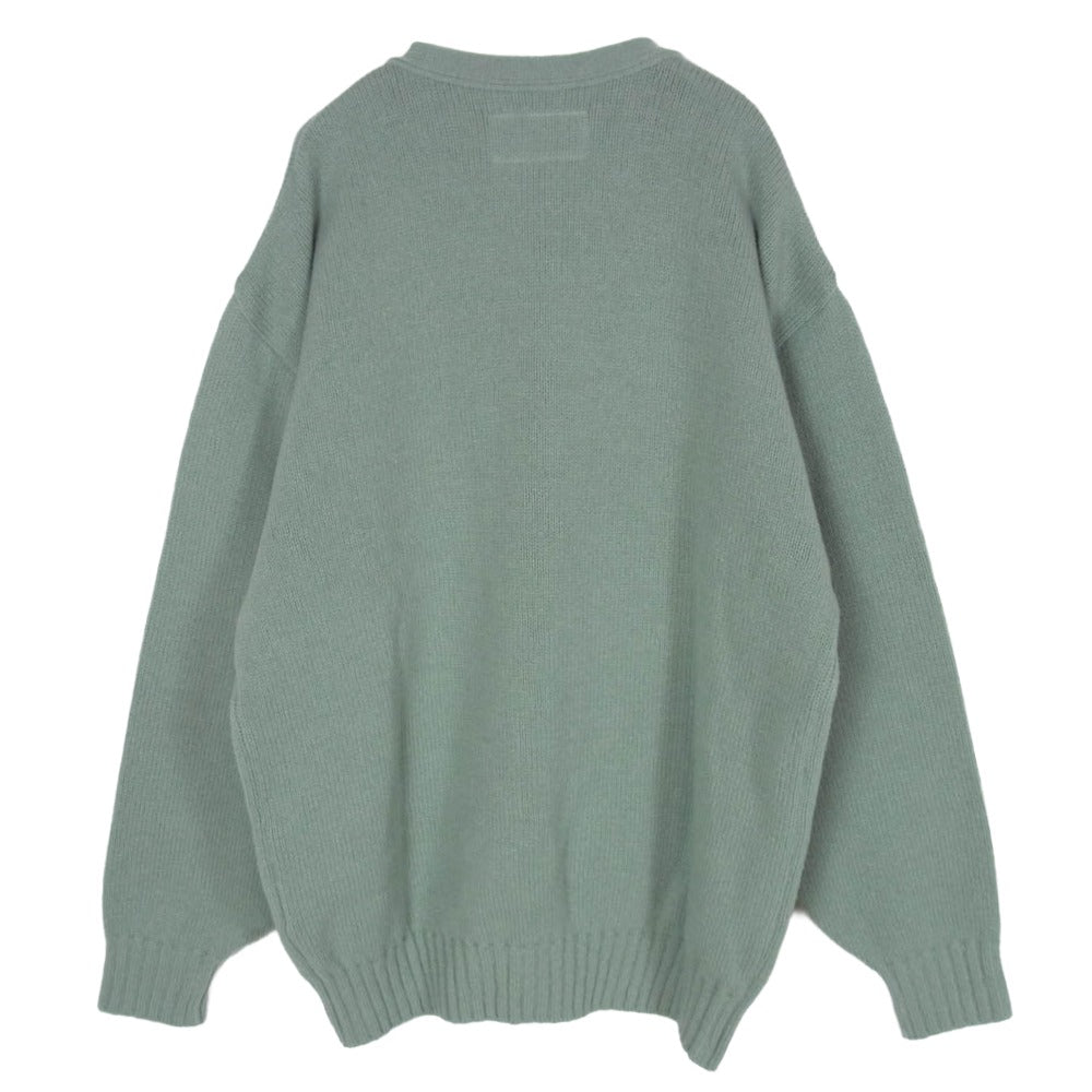 WACKO MARIA ワコマリア 22AW 22FW-WMK-KN04 Classic Knit Cardigan クラシック ウール ニット カーディガン グリーン系 MINT M【極上美品】【中古】